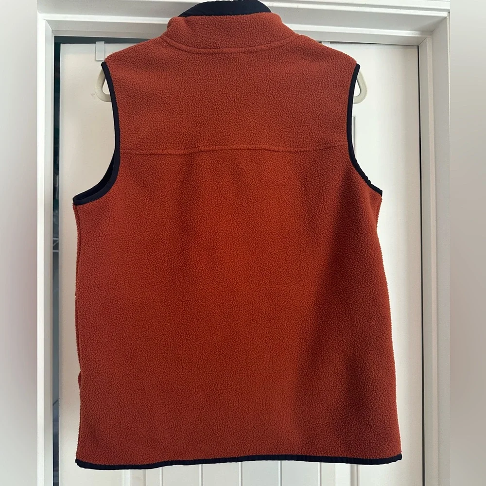 NWT The North Face Men’s Small Orange and‎ Blue Carbondale Fleece Vest